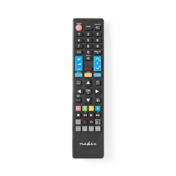 Nedis Utskifting Fjernkontroll | Egnet for: Samsung | Satt | 1 Enhet | Netflix Knapp | Infrarød | Sort i gruppen Elektronikk / Lyd & Bilde / TV og tilbehør / Fjernkontroller hos TP E-commerce Nordic AB (38-95260)