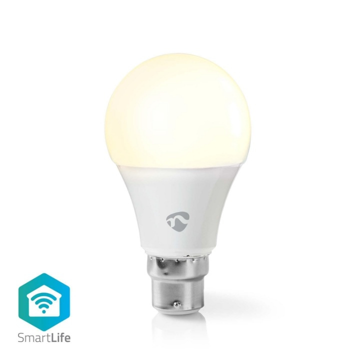 Nedis SmartLife LED Bulb | Wi-Fi | B22 | 800 lm | 9 W | / Varm Hvit | 2700 K | Energiklasse: A+ | Android™ & iOS | A60 i gruppen HJEM, HUS OG HAGE / Smarthus / Smart belysning hos TP E-commerce Nordic AB (38-95320)
