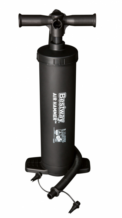 Bestway Air Pump Air Hammer 48cm - Dobbeltvirkende håndpumpe i gruppen SPORT, FRITID & HOBBY / Friluftsliv / Luftmadrasser og liggeunderlag hos TP E-commerce Nordic AB (38-95335)