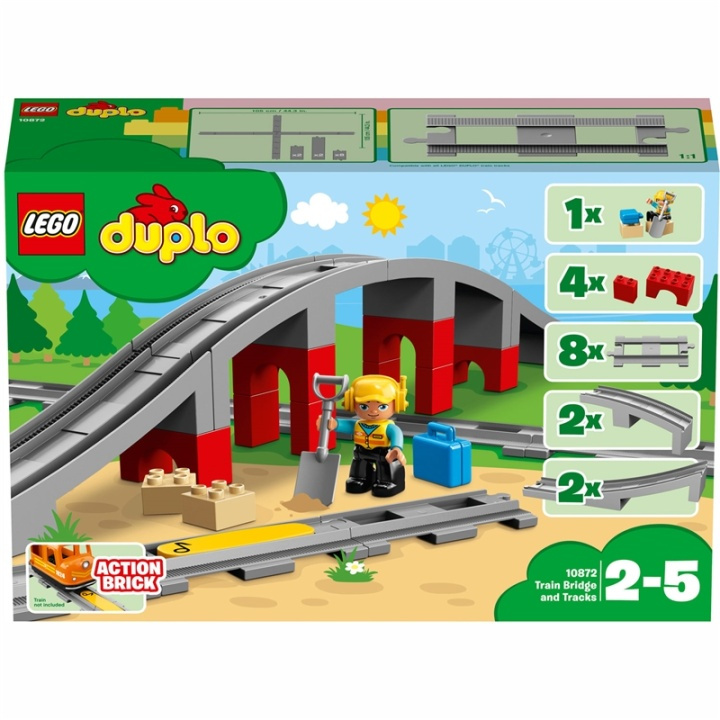 LEGO DUPLO Town - Tågbro och spår i gruppen LEKER, BARN OG BABY / Leker / Byggeleker / Lego hos TP E-commerce Nordic AB (38-95421)