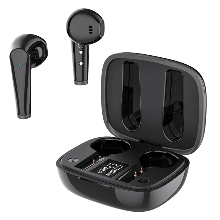 Celly Fuz1 True Wireless Headset Drop, svart i gruppen Elektronikk / Lyd & Bilde / Hodetelefoner & Tilbehør / Hodetelefoner hos TP E-commerce Nordic AB (38-95483)