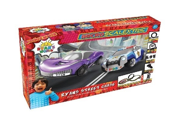 Scalextric Bilbane Micro Ryan\'s World Street Chase i gruppen LEKER, BARN OG BABY / Radiostyrt / Bilbaner / Baner hos TP E-commerce Nordic AB (38-95506)