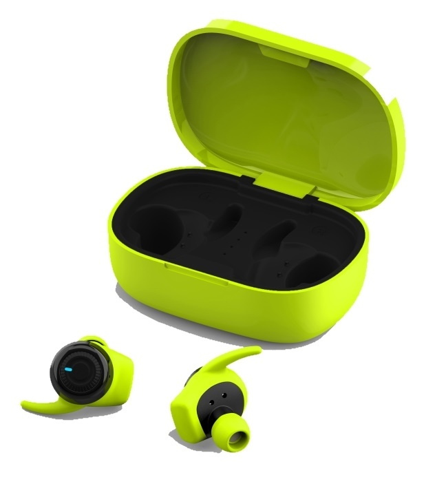 Forever 4Sport TWE-300, helt trådløse sportshodetelefoner, grønn i gruppen Elektronikk / Lyd & Bilde / Hodetelefoner & Tilbehør / Hodetelefoner hos TP E-commerce Nordic AB (38-95616)