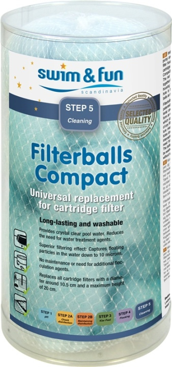 Swim & Fun Filterballs Compact i gruppen HJEM, HUS OG HAGE / Hageprodukter / Basseng og tilbehør / Filter og tilbehør hos TP E-commerce Nordic AB (38-95628)