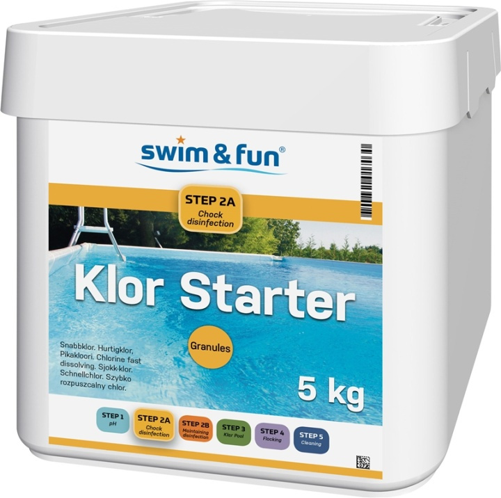 Klor Starter Fast Dissolving Granules 5 kg i gruppen HJEM, HUS OG HAGE / Hageprodukter / Basseng og tilbehør / Bassengkemikalier hos TP E-commerce Nordic AB (38-95648)