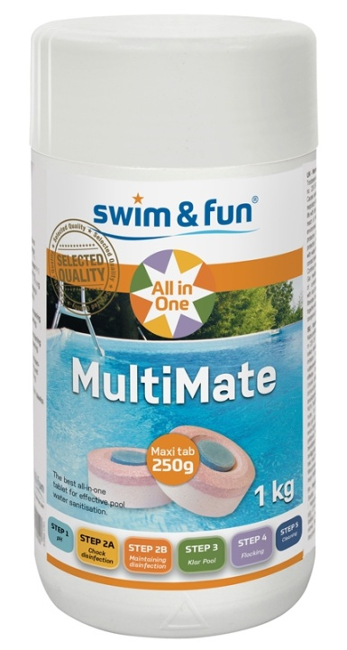 MultiMate Chlorine Tab 250g 1 kg i gruppen HJEM, HUS OG HAGE / Hageprodukter / Basseng og tilbehør / Bassengkemikalier hos TP E-commerce Nordic AB (38-95673)
