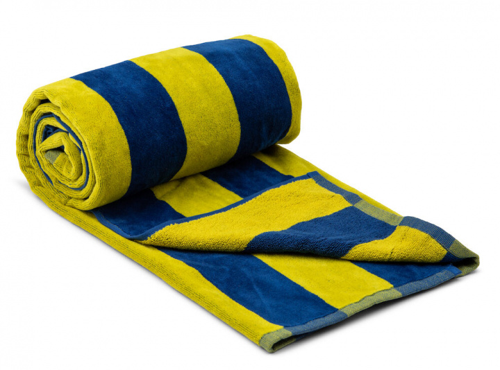 Lord Nelson VICTORY Beach Towel Cabana, Marin/Gul, 80x160 cm i gruppen HJEM, HUS OG HAGE / Baderom / Håndklær hos TP E-commerce Nordic AB (38-95805)