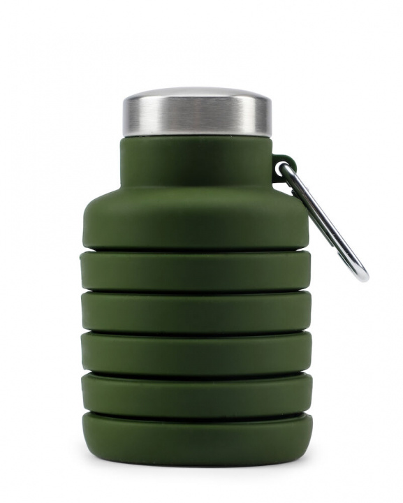 Orrefors Hunting Vannflaske Silikon, Mørkegrønn, 500 ml i gruppen SPORT, FRITID & HOBBY / Friluftsliv / Termoser og flasker hos TP E-commerce Nordic AB (38-95819)