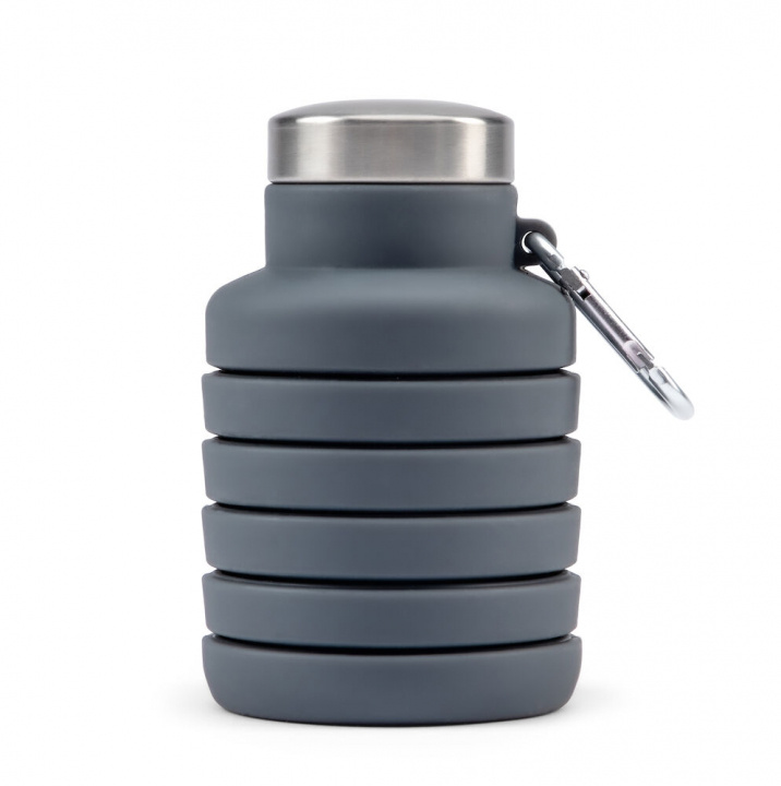 Orrefors Hunting Vannflaske Silikon, Mørkegrå, 500 ml i gruppen SPORT, FRITID & HOBBY / Friluftsliv / Termoser og flasker hos TP E-commerce Nordic AB (38-95820)