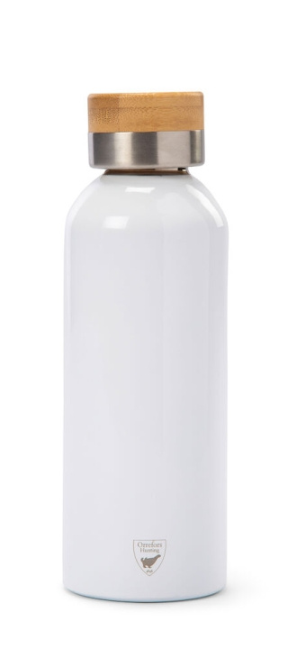 Orrefors Hunting Termoflaske med bambuslokk, Hvit i gruppen SPORT, FRITID & HOBBY / Friluftsliv / Termoser og flasker hos TP E-commerce Nordic AB (38-95829)