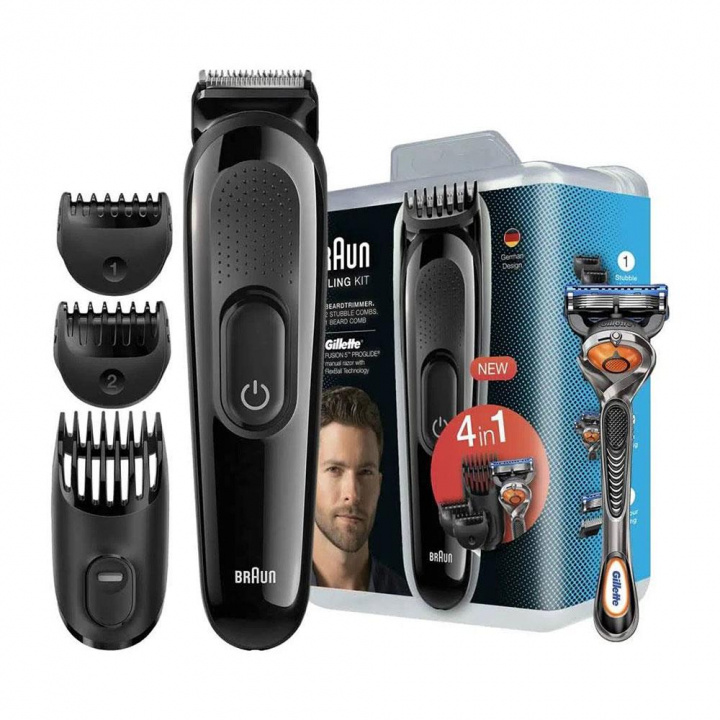 Braun SK3000 Skäggtrimmer - Styling Kit i gruppen HELSE OG SKJØNNHET / Hår & styling / Barbering og trimming / Skjeggtrimmere og tilbehør hos TP E-commerce Nordic AB (38-95887)