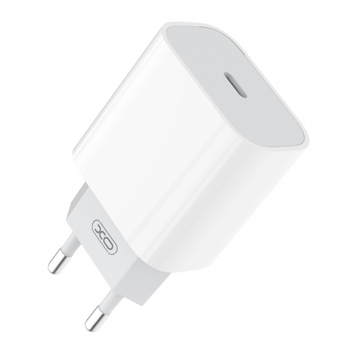 Xo Vegglader, 20 W, USB-C, hvit i gruppen SMARTTELEFON & NETTBRETT / Ladere og Kabler / Vegglader / Vegglader Type C hos TP E-commerce Nordic AB (38-95924)