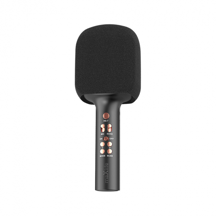 MaxLife MXBM-600 - Karaoke-Mikrofon med inbyggd högtalare, Svart i gruppen Elektronikk / Lyd & Bilde / Håndholdte mikrofoner hos TP E-commerce Nordic AB (38-95930)