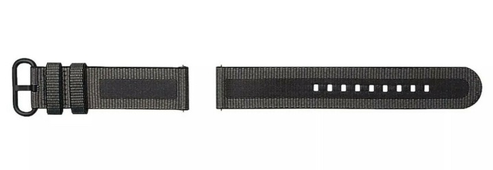 Strap Studio Textile Watch Band Active 20 mm, svart i gruppen SPORT, FRITID & HOBBY / Smartwatch og Aktivitetsmålere / Tilbehør hos TP E-commerce Nordic AB (38-96043)