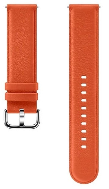 Samsung Läderarmband till Galaxy Watch, Orange i gruppen SPORT, FRITID & HOBBY / Smartwatch og Aktivitetsmålere / Tilbehør hos TP E-commerce Nordic AB (38-96045)