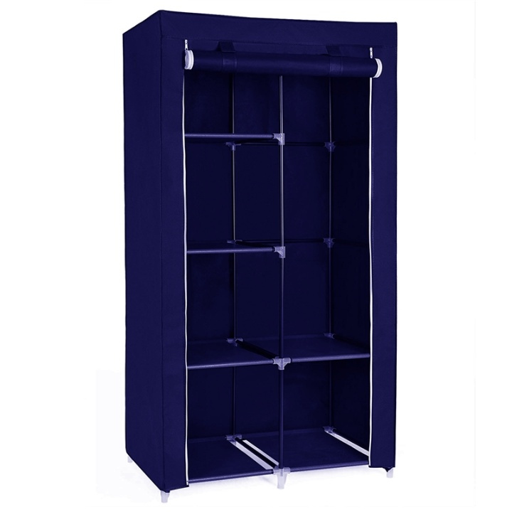 Herzberg HG-8010, Oppbevaringsgarderobe, Blå i gruppen HJEM, HUS OG HAGE / Innredning / Oppbevaring hos TP E-commerce Nordic AB (38-96150)