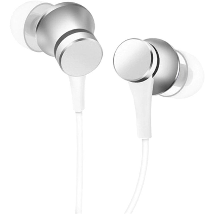 Xiaomi Mi Basic In-Ear-hodetelefoner, sølv i gruppen Elektronikk / Lyd & Bilde / Hodetelefoner & Tilbehør / Hodetelefoner hos TP E-commerce Nordic AB (38-96227)