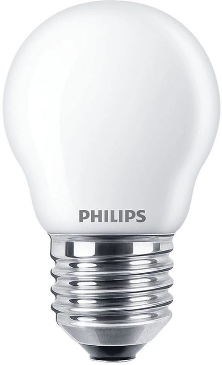 Philips LED-lampa Frostat glas, E27 2700K 470lm 4,3W i gruppen Elektronikk / Lys / LED-lys hos TP E-commerce Nordic AB (38-96380)