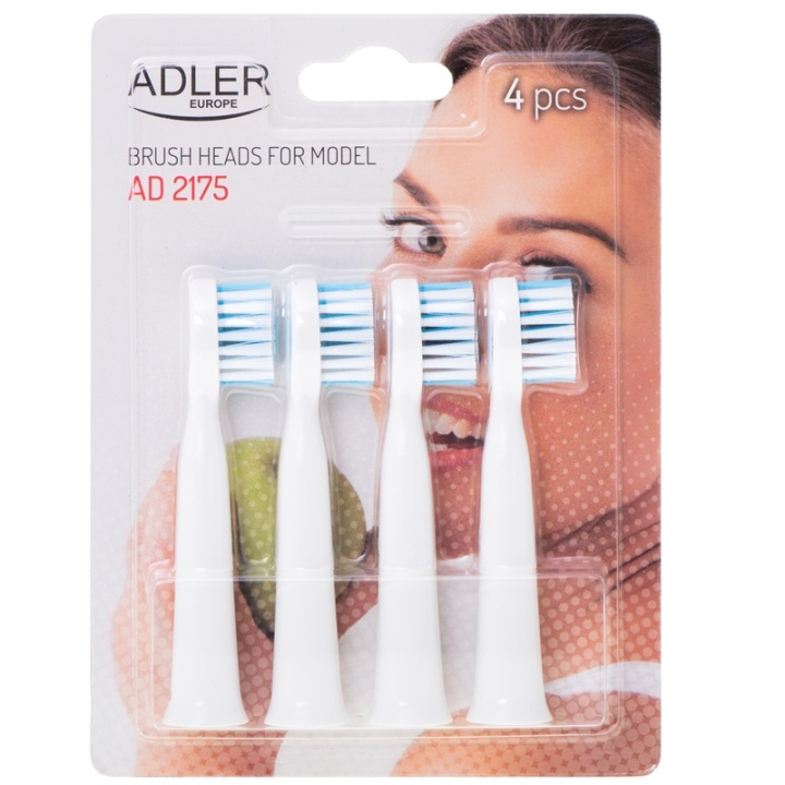 Adler Børstehoder til Sonisk Elektrisk Tannbørste AD 2175.1 v i gruppen HELSE OG SKJØNNHET / Munnpleie / Elektriske tannbørster tilbehør hos TP E-commerce Nordic AB (38-96390)