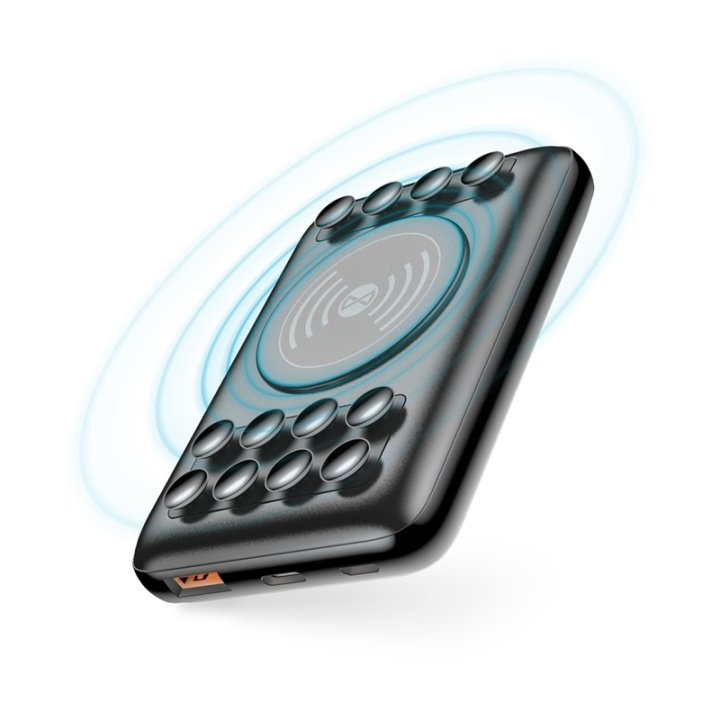 Forever Wireless Power Bank 10 000 mAh med sugekopper i gruppen SMARTTELEFON & NETTBRETT / Ladere og Kabler / Powerbanks hos TP E-commerce Nordic AB (38-96403)