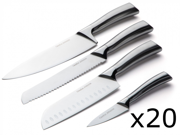Orrefors Jernverk Knivset 4 knivar, Stål, 20-pack i gruppen HJEM, HUS OG HAGE / Kjøkkenutstyr / Kjøkkenkniver og knivslipere hos TP E-commerce Nordic AB (38-96495-PKT20)