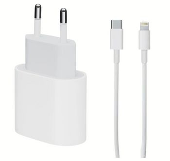 Apple Original Snabbladdare 20w + USB-C till lightning kabel 2m (Bulk) i gruppen SMARTTELEFON & NETTBRETT / Ladere og Kabler / Vegglader / Vegglader Lightning hos TP E-commerce Nordic AB (38-96669-PKT)