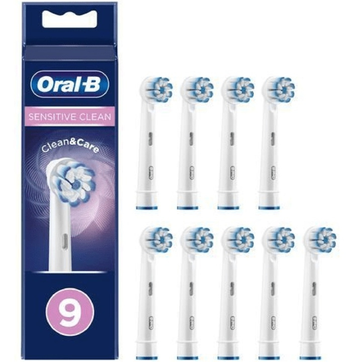 Oral B Borsthuvud Sensitive Clean & Care 3+3+3st i gruppen HELSE OG SKJØNNHET / Munnpleie / Elektriske tannbørster tilbehør hos TP E-commerce Nordic AB (38-96737)