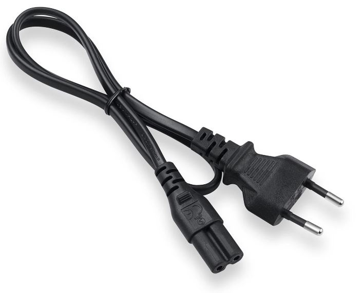 ON Strømkabel 2-polet, 0,5 meter, svart i gruppen Datautstyr / Kabler og adaptere / elektriske kabler hos TP E-commerce Nordic AB (38-96846)