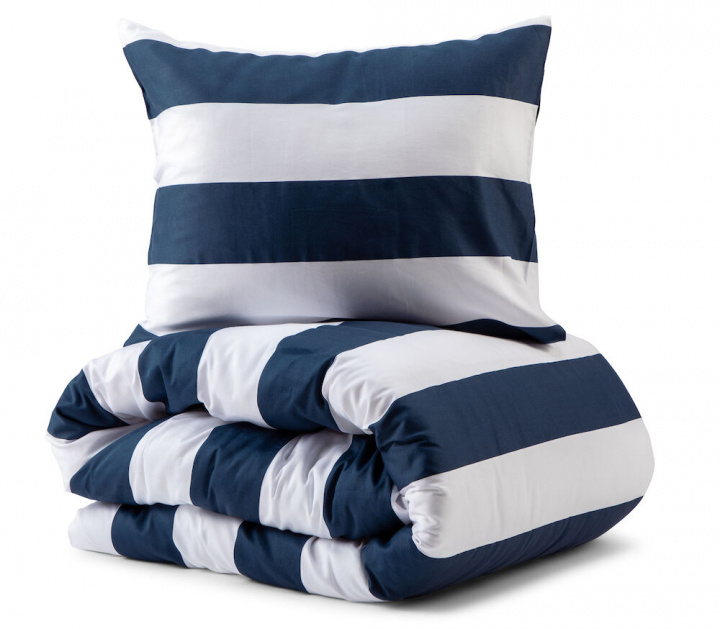 Kosta Linnewäfveri Sengsett Sälvik Satin 150x210cm, Navy blue i gruppen HJEM, HUS OG HAGE / Innredning / Sengetøy hos TP E-commerce Nordic AB (38-96894)