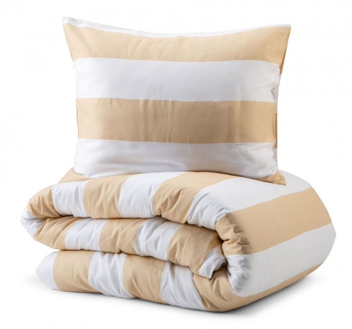 Kosta Linnewäfveri Putetrekk Sälvik Satin 50x60, Sand i gruppen HJEM, HUS OG HAGE / Innredning / Sengetøy hos TP E-commerce Nordic AB (38-96900)