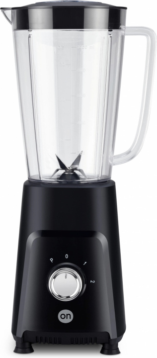 ON Blender med to hastigheter, svart i gruppen HJEM, HUS OG HAGE / Husholdningsapparater / Matprosessorer og kjøkkenassistenter / Miksere og blendere hos TP E-commerce Nordic AB (38-96928)