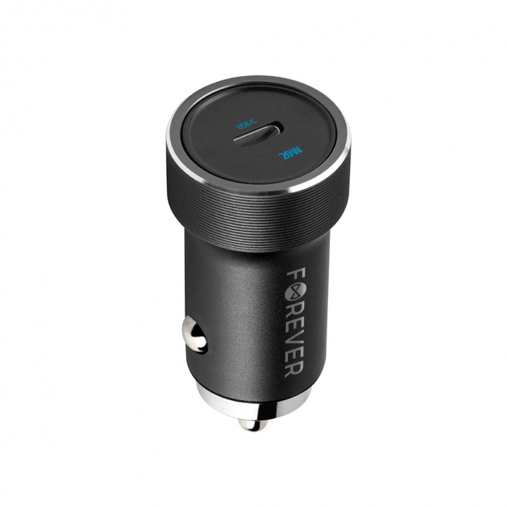 Forever CC-06 PD QC billader 1x USB-C 20W, svart i gruppen SMARTTELEFON & NETTBRETT / Ladere og Kabler / Billader / Billader Type C hos TP E-commerce Nordic AB (38-96938)
