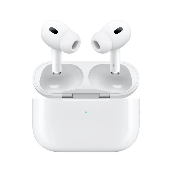 Apple AirPods Pro (2nd gen) MTJV3ZM/A med MagSafe fodral (USB-C) i gruppen Elektronikk / Lyd & Bilde / Hodetelefoner & Tilbehør / Hodetelefoner hos TP E-commerce Nordic AB (38-96976)