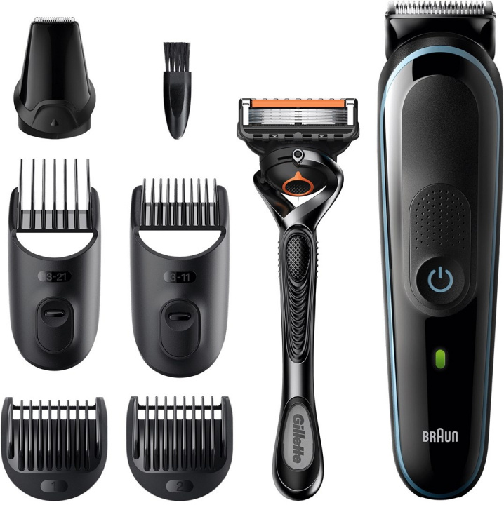 Braun MGK5345 Skjegg- og hårtrimmersett i gruppen HELSE OG SKJØNNHET / Hår & styling / Barbering og trimming / Skjeggtrimmere og tilbehør hos TP E-commerce Nordic AB (38-97072)