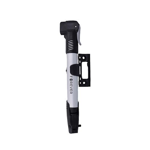 Forever Outdoor sykkelpumpe med rammemontering PU-100, sølv/sort i gruppen SPORT, FRITID & HOBBY / Sportsutstyr / Sykkeltilbehør / Annet sykkeltilbehør hos TP E-commerce Nordic AB (38-97107)