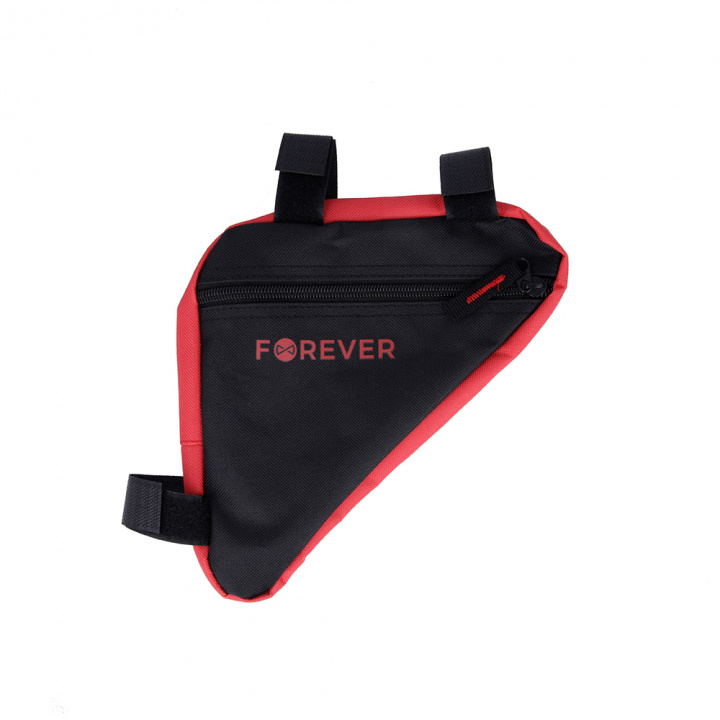 Forever Outdoor Sykkelveske for sykkelramme, Svart/Rød i gruppen SPORT, FRITID & HOBBY / Sportsutstyr / Sykkeltilbehør / Annet sykkeltilbehør hos TP E-commerce Nordic AB (38-97108)