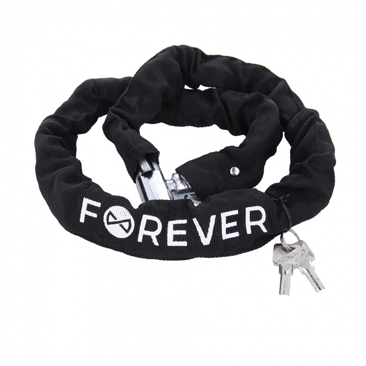 Forever Outdoor kjettinglås for sykkel med nøkler CHL-110 i gruppen SPORT, FRITID & HOBBY / Sportsutstyr / Sykkeltilbehør / Annet sykkeltilbehør hos TP E-commerce Nordic AB (38-97125)