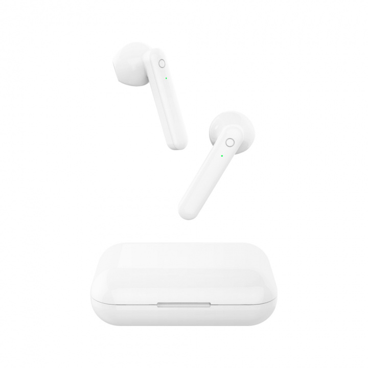 Forever TWE-110 Earp Bluetooth-hodetelefoner, hvit i gruppen Elektronikk / Lyd & Bilde / Hodetelefoner & Tilbehør / Hodetelefoner hos TP E-commerce Nordic AB (38-97320)