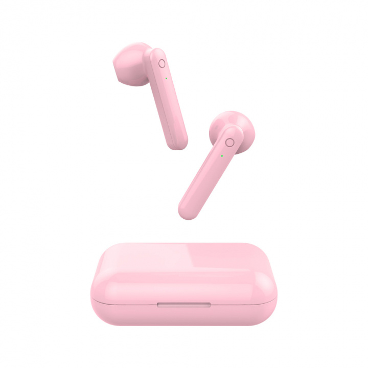 Forever TWE-110 Earp Bluetooth-hodetelefoner, rosa i gruppen Elektronikk / Lyd & Bilde / Hodetelefoner & Tilbehør / Hodetelefoner hos TP E-commerce Nordic AB (38-97321)