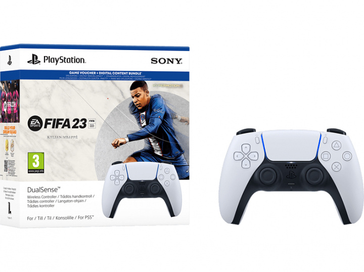 SONY DualSense PlayStation 5 Handkontroll + FIFA 23 i gruppen Elektronikk / TV-spill & tilbehør / Sony PlayStation 5 hos TP E-commerce Nordic AB (38-97349)