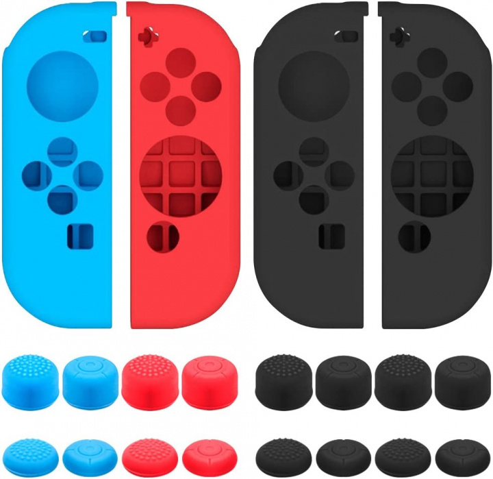 Silikontrekk og grep for Joy-Con, 2-pakning i gruppen Elektronikk / TV-spill & tilbehør / Nintendo Switch / Tilbehør hos TP E-commerce Nordic AB (38-97420)