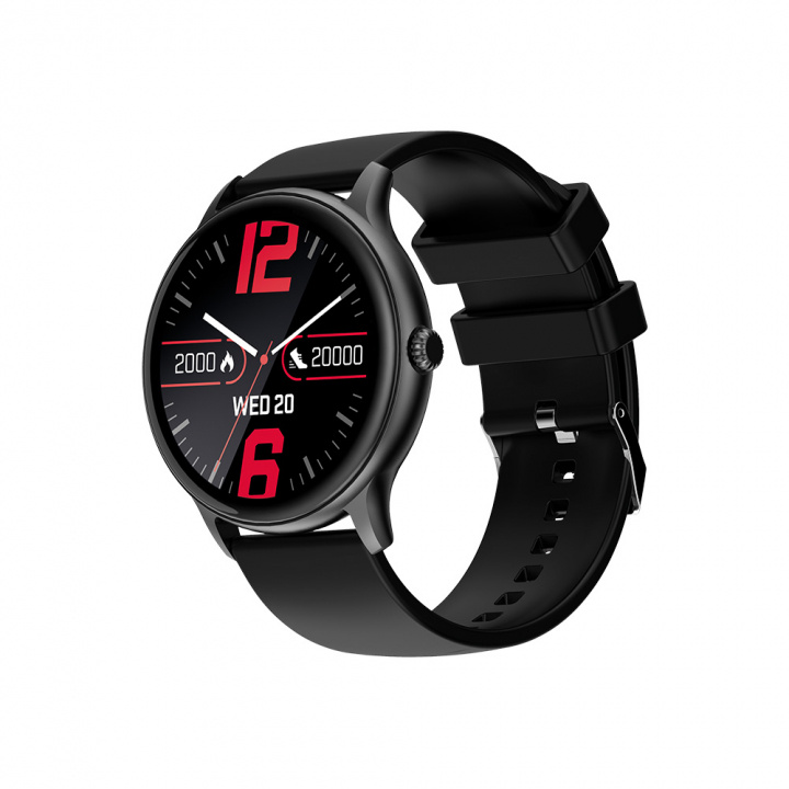 Maxlife smartklokke MXSW-100, matt svart i gruppen SPORT, FRITID & HOBBY / Smartwatch og Aktivitetsmålere / Smartwatches hos TP E-commerce Nordic AB (38-97450)