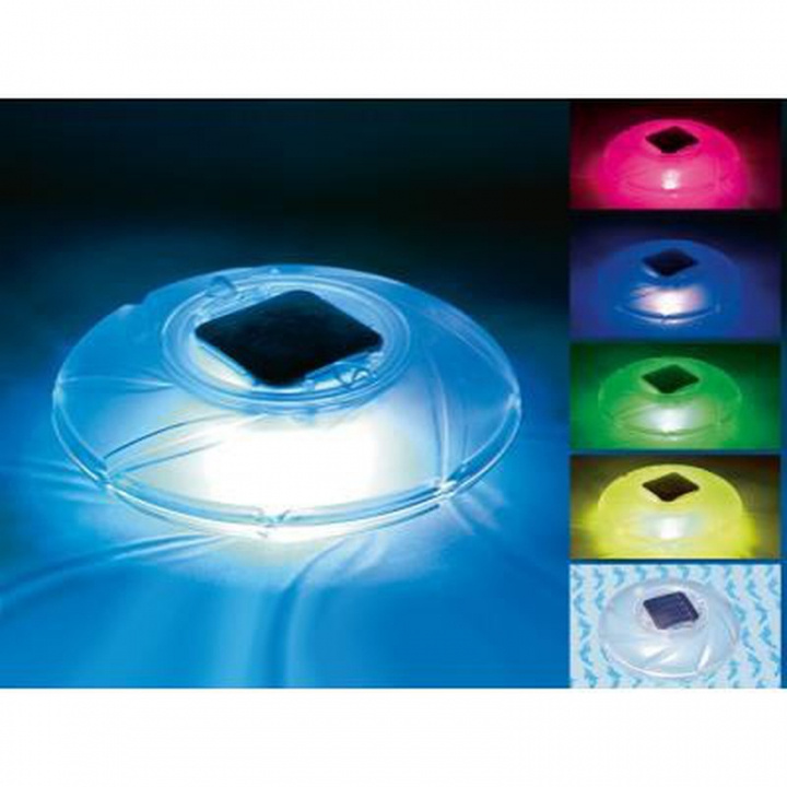 Bestway flytende LED-solcellelampe for svømmebasseng, 7 farger, 18 cm i gruppen HJEM, HUS OG HAGE / Hageprodukter / Basseng og tilbehør / Bassengtilbehør hos TP E-commerce Nordic AB (38-97456)