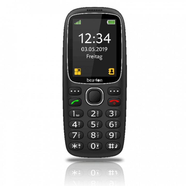 Beafon SL360i, 2G, svart i gruppen SMARTTELEFON & NETTBRETT / Mobiltelefoner & smartphones hos TP E-commerce Nordic AB (38-97483)