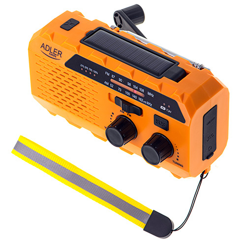 Nødradio / Veiradio med lommelykt, solceller og powerbank i gruppen Elektronikk / Lyd & Bilde / Hjemmekino, HiFi og bærbar / Radio & Vekkerklokker / Radio hos TP E-commerce Nordic AB (38-97488)