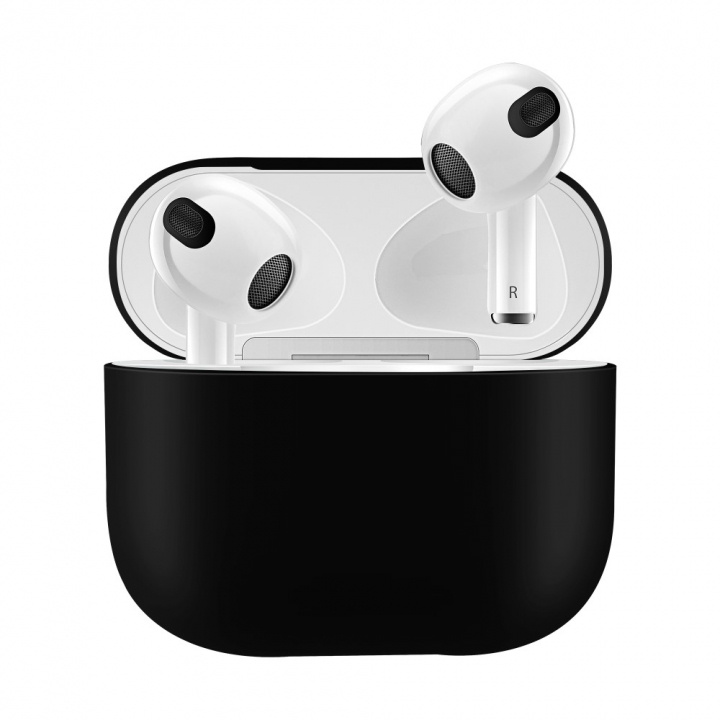 Silikonetui for Airpods 3, svart i gruppen Elektronikk / Lyd & Bilde / Hodetelefoner & Tilbehør / Tilbehør hos TP E-commerce Nordic AB (38-97531)