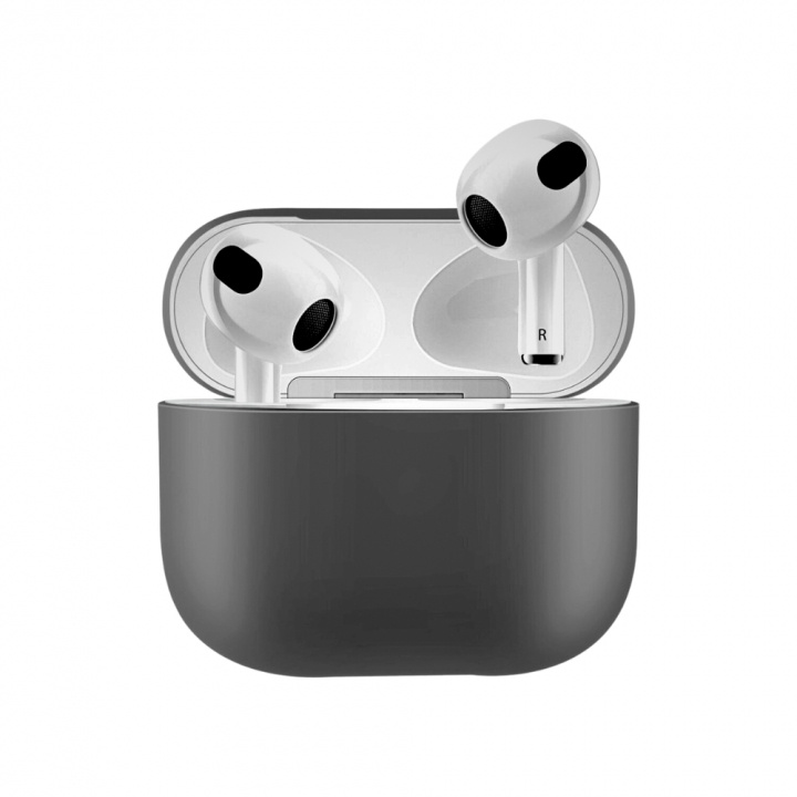 Silikonskall for Airpods 3, Mørkegrå i gruppen Elektronikk / Lyd & Bilde / Hodetelefoner & Tilbehør / Tilbehør hos TP E-commerce Nordic AB (38-97543)