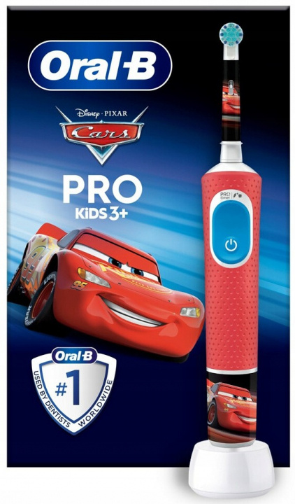Oral-B Vitality PRO - Elektrisk tannbørste for barn, Cars i gruppen HELSE OG SKJØNNHET / Munnpleie / Elektriske tannbørster hos TP E-commerce Nordic AB (38-97604)