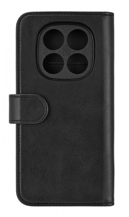 Essentials Xiaomi Redmi Note 14 Pro PU-plånbok, avtagbar, 3 kort, svart i gruppen SMARTTELEFON & NETTBRETT / Mobilbeskyttelse / Xiaomi hos TP E-commerce Nordic AB (38-97673)