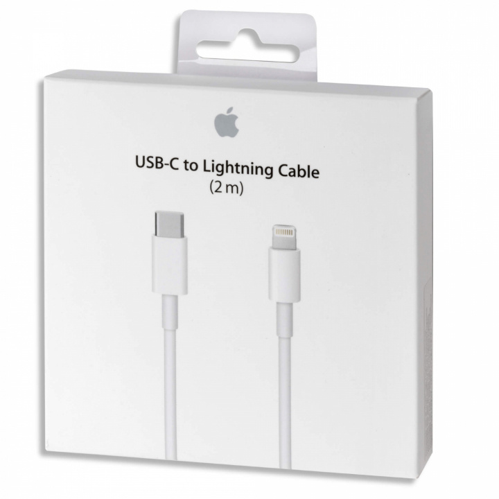 Apple Lightning til USB-C kabel 2m (hvit) - Ladere